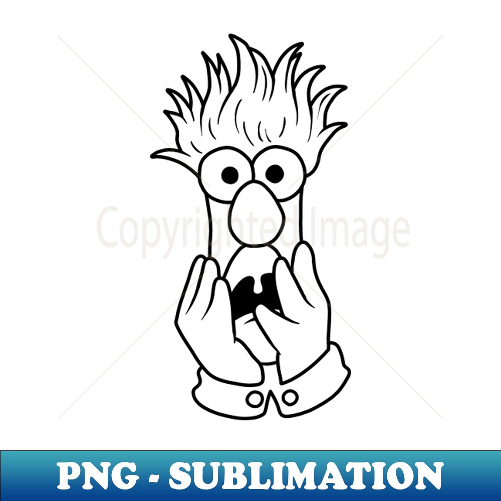 Beaker Muppets Retro PNG Sublimation Digital