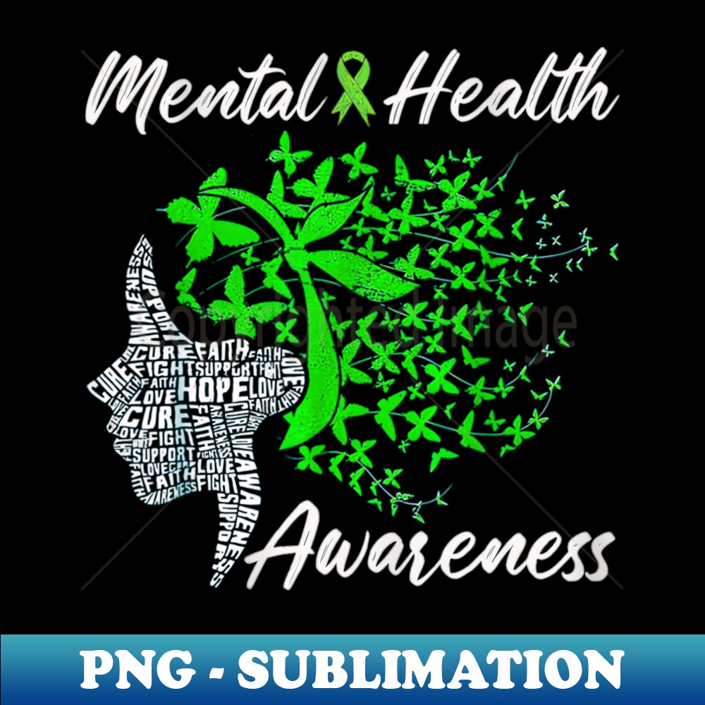 Mental health awareness girl - Signature Sublimation PNG Fil | Inspire ...