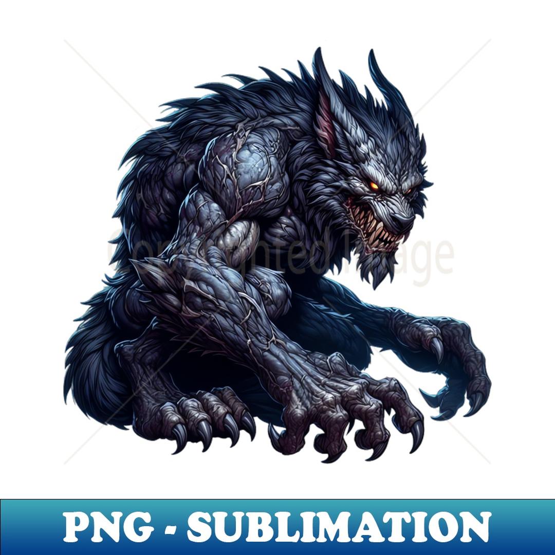 Terrifying werewolf - PNG Transparent Sublimation Design | Inspire Uplift