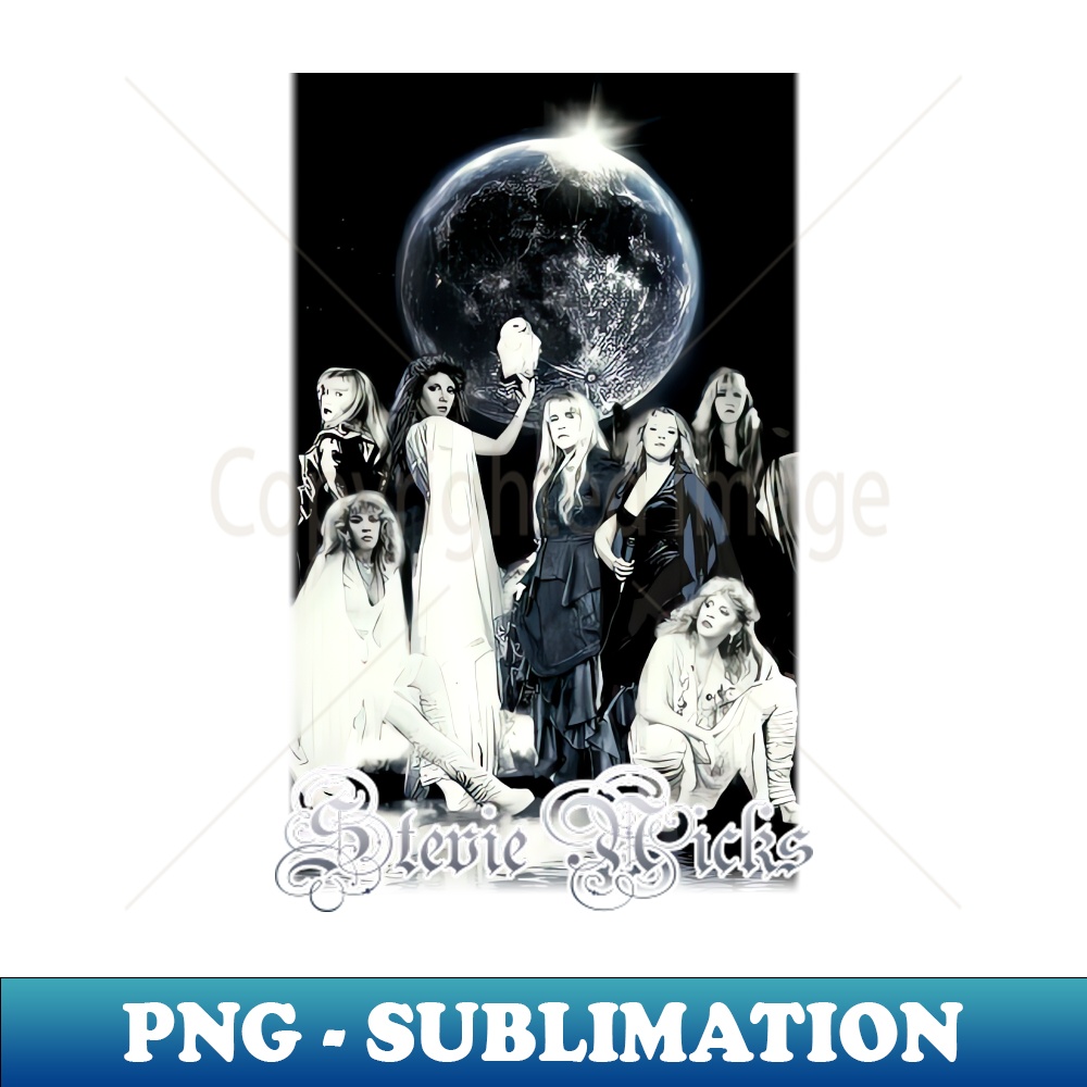 Stevie Nicks Vintage Rock Music - Sublimation-Ready PNG File | Inspire ...