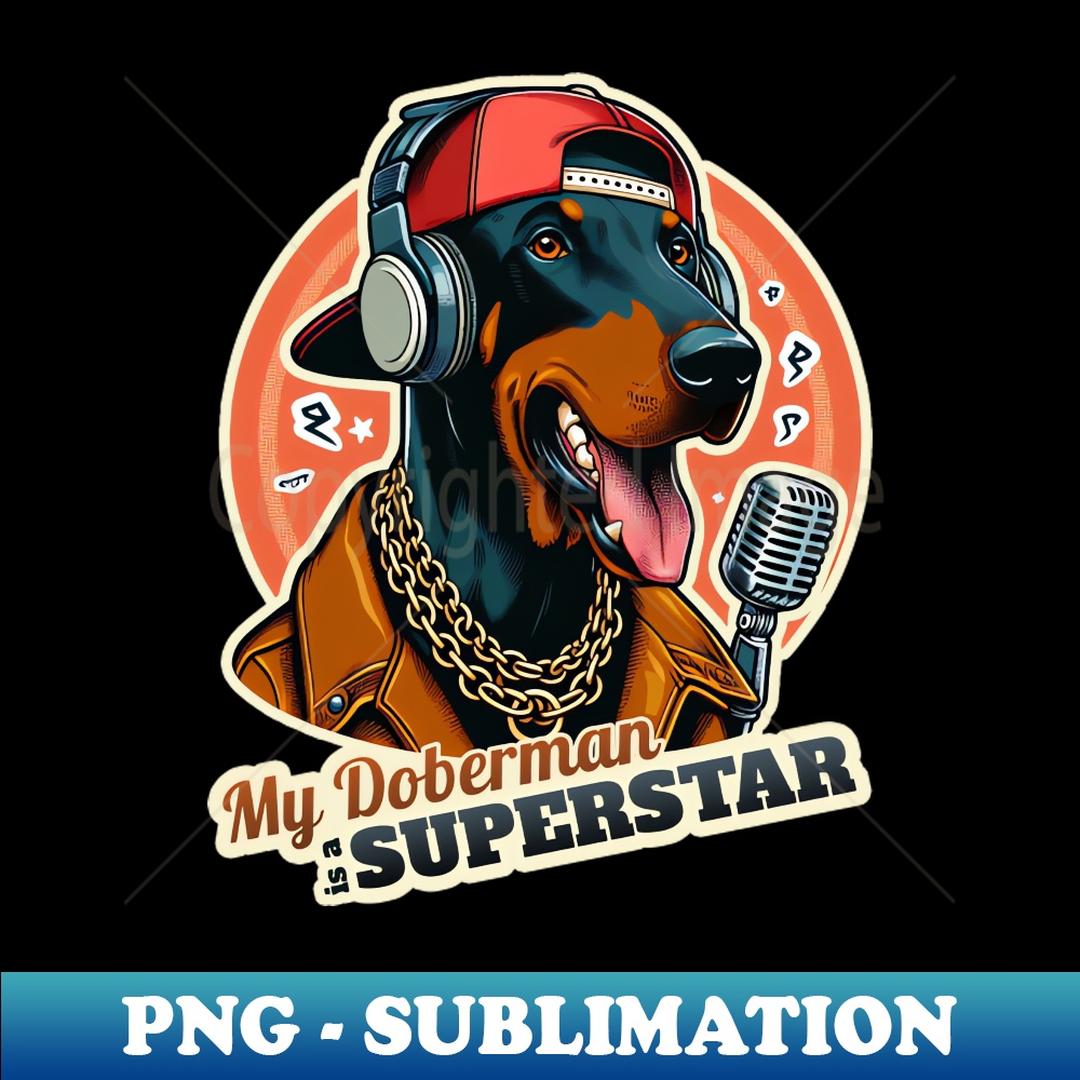 Rapper Doberman - Stylish Sublimation Digital Download | Inspire Uplift