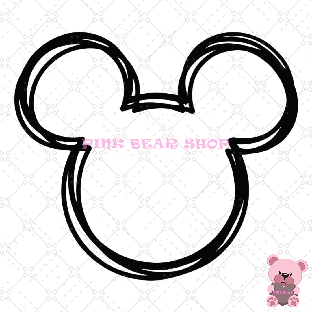 Mickey Mouse Head Clipart Svg, Disney Svg, Disney Mickey SVG | Inspire