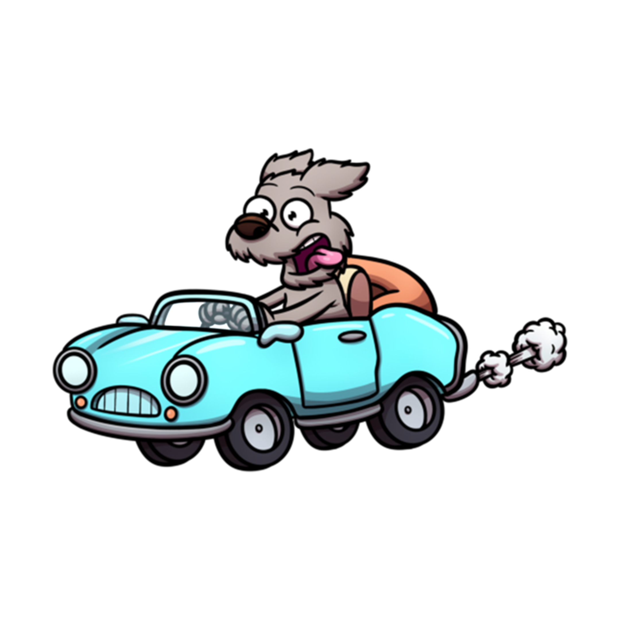 Dog Driving A Car Classic4 | Inspire Uplift