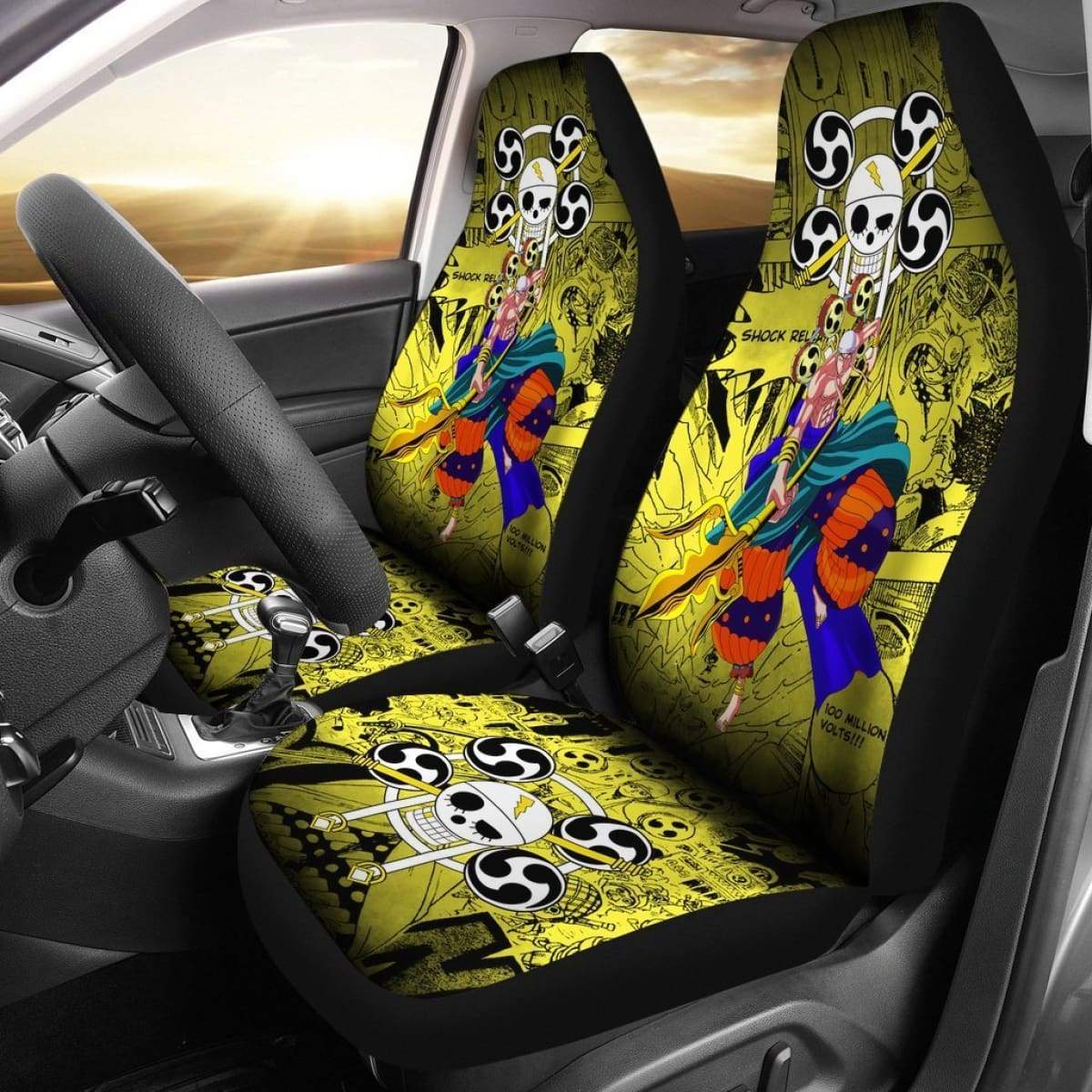Enel One Piece Car Seat Covers Anime Mixed Manga | Inspire Uplift