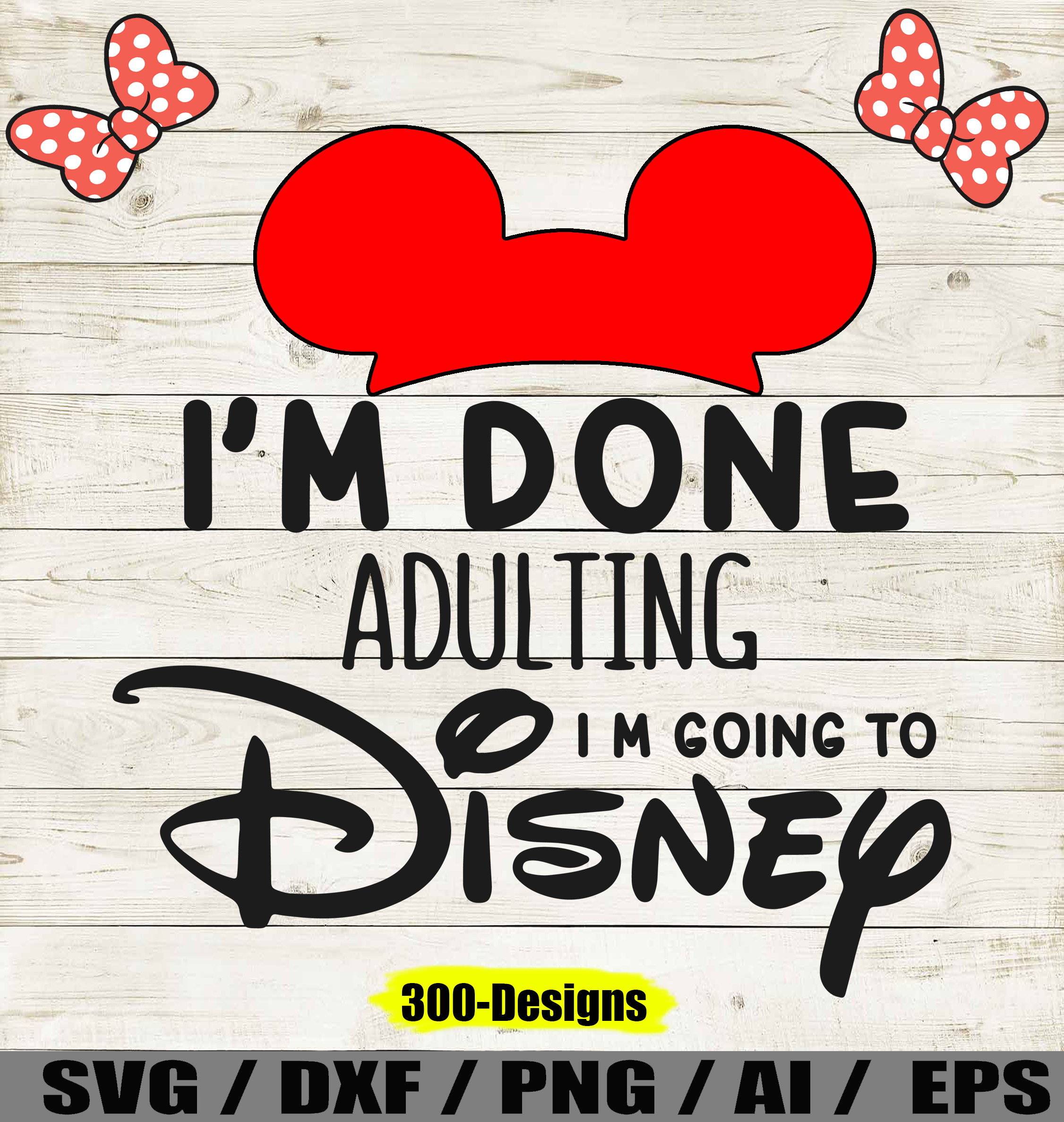Disney SVG Bundle, 300 Designs SVG PNG EPS DXF PDF Digital D | Inspire ...