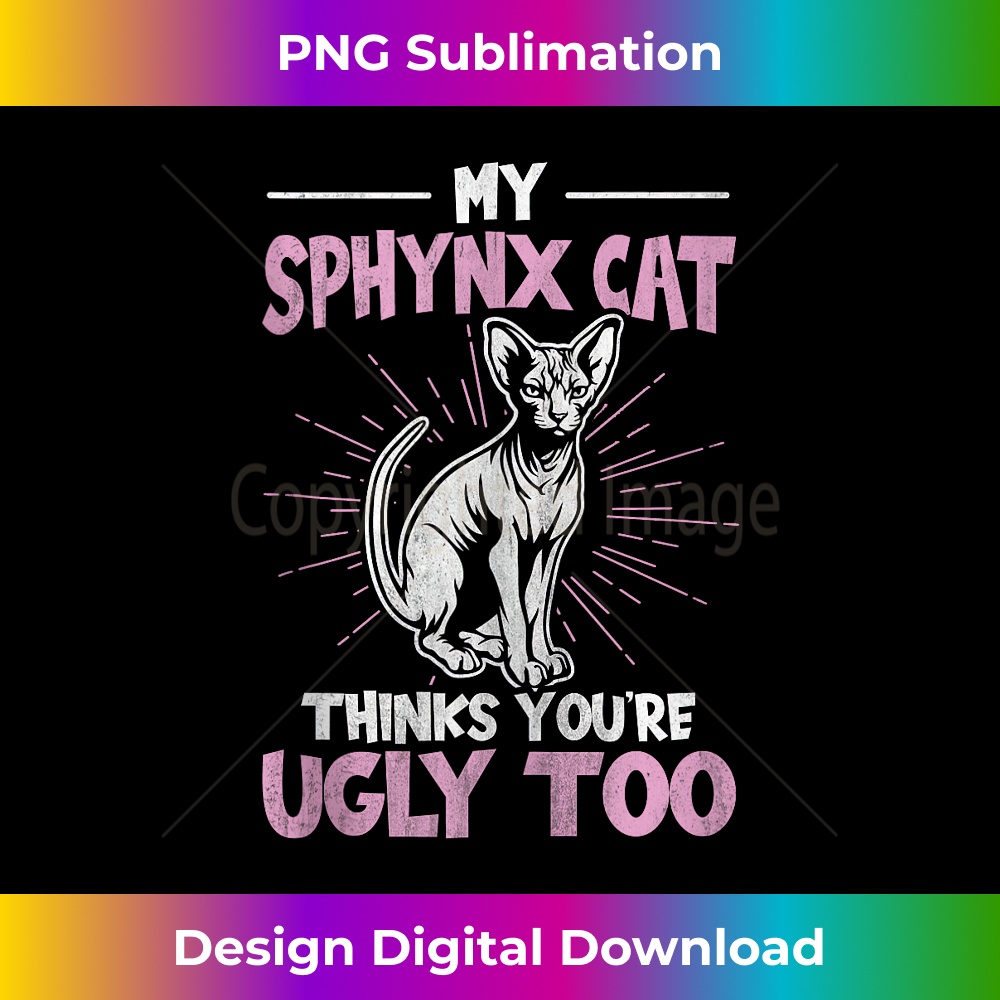 Hairless Cat Sphynx Kitty Design for a Sphynx Cat owner Tank | Inspire ...