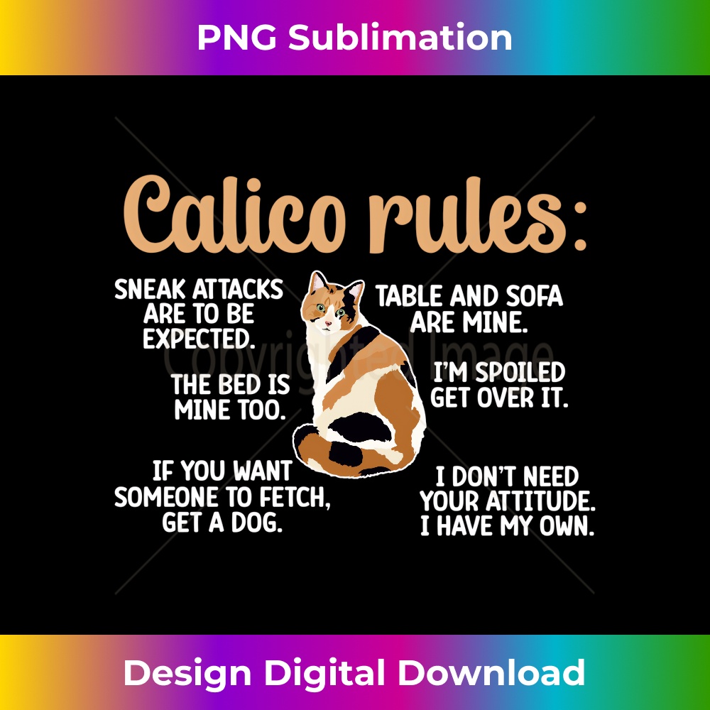 Calico Cat Rules Calico Cat Lover Calico Cat Owner Long Slee | Inspire ...