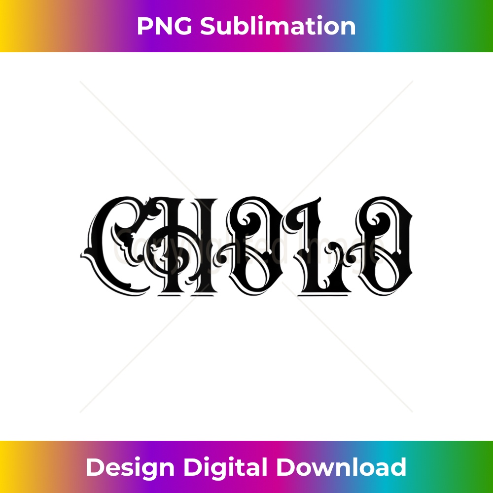 Cholo Gangster Text Design Tank Top - PNG Transparent Sublim - Inspire ...