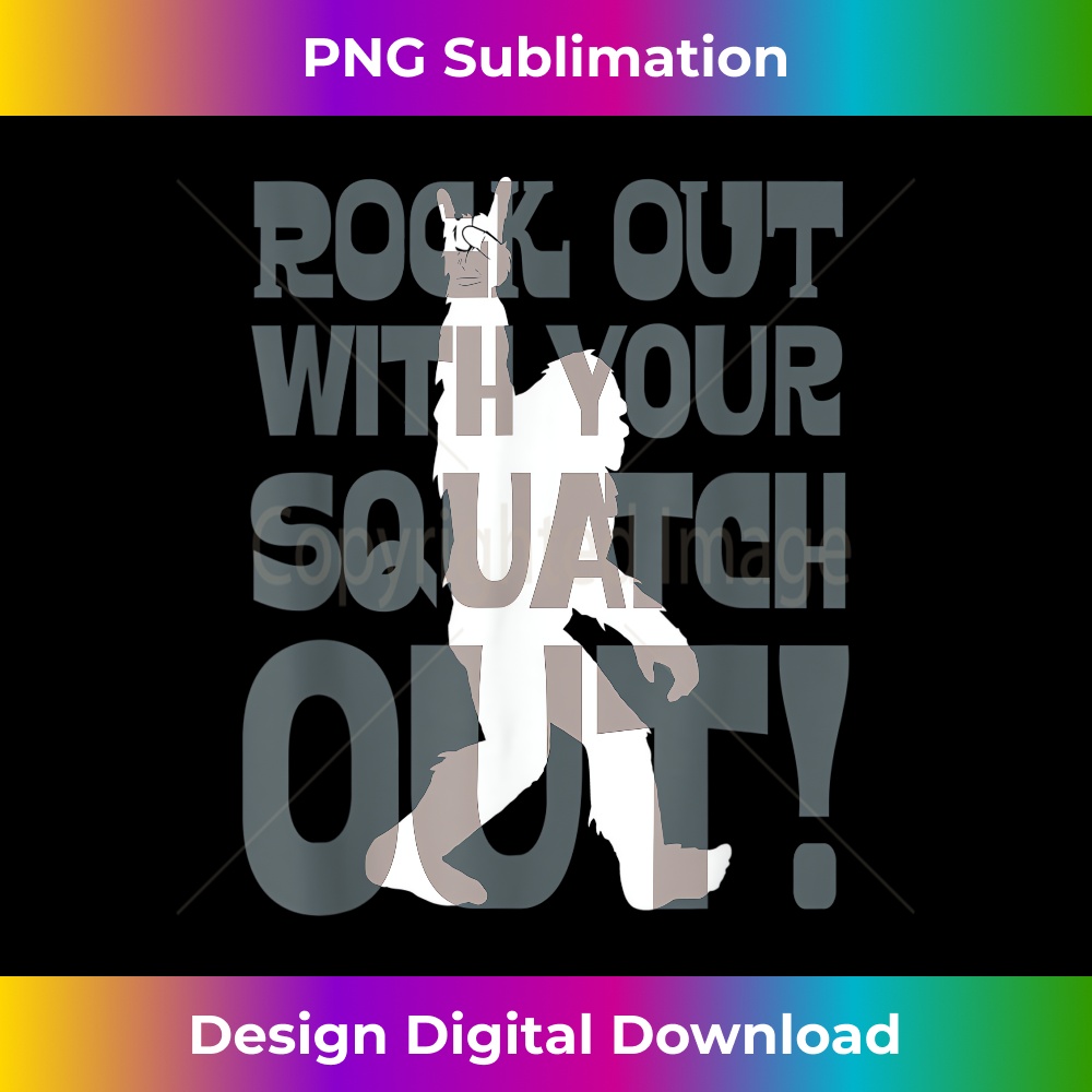 Squatch Rocks Funny Bigfoot Rock Out with Squatch Out Rock On Sasquatch - | Inspire ...