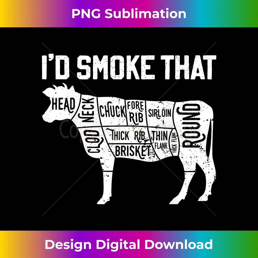 I'd Smoke That BBQ Beef Low and Slow Cow T-Shirt