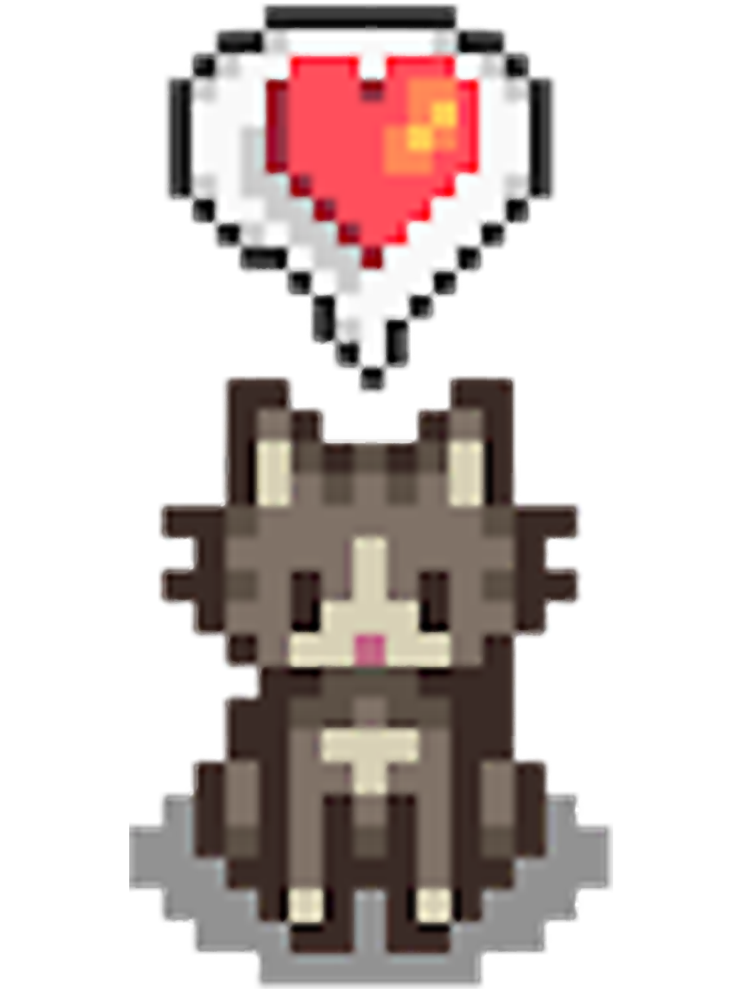 Stardew Valley Happy Grey Cat - Inspire Uplift