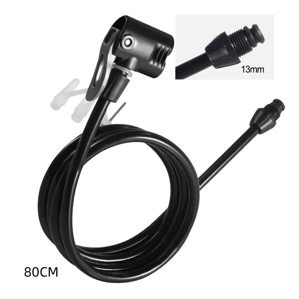 Bicycle Air Pump Extension Tube Hose Connector for Bike Tire Inflator, Durable Nozzle Accessories for Easy Pumping