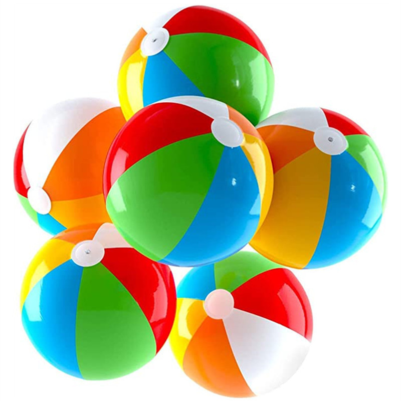 Colorful Inflatable Beach Ball for Kids Pool Party and Summer Water Play