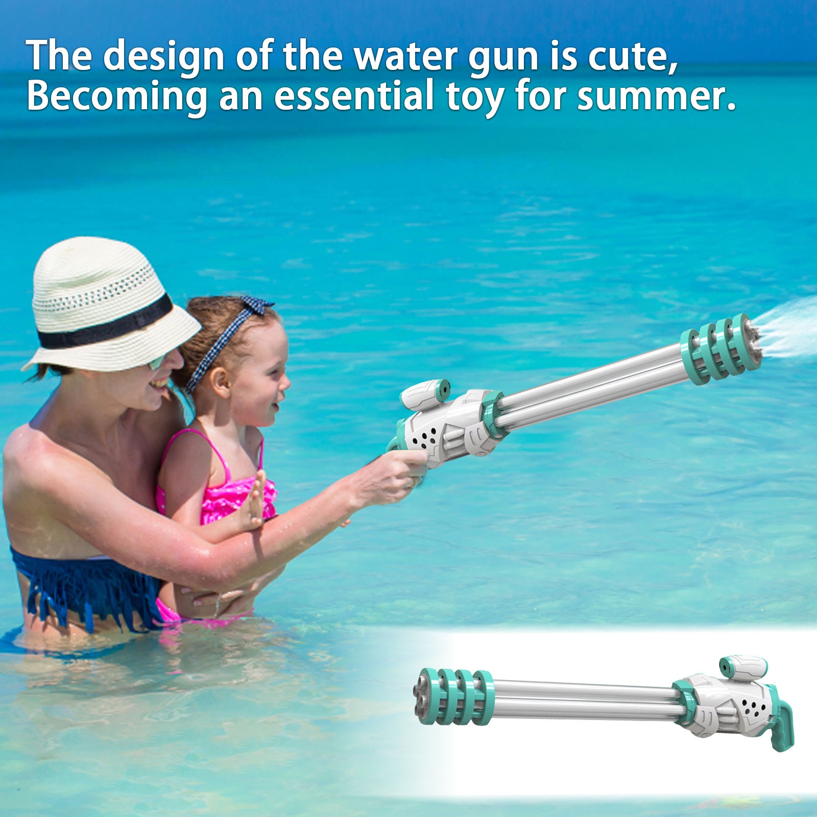 Pull Action Water Gun for Kids Summer Toy | Inspire Uplift