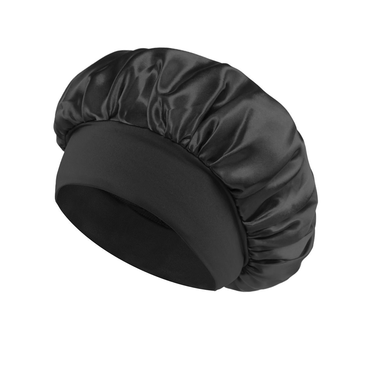 Large Satin Bonnet for Sleeping for Long Hair Soft Silk Lined Sleep and Shower Hair Wrap