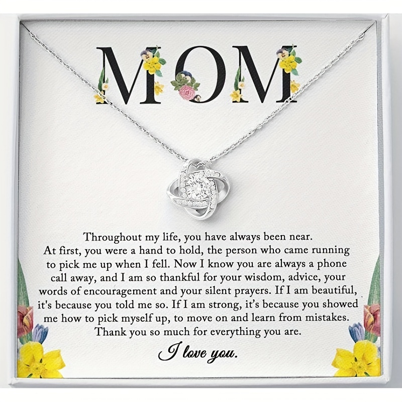 Mom Necklace from Daughter Sentimental Gift for Mom, Mother Daughter Jewelry for Birthday & Mothers Day