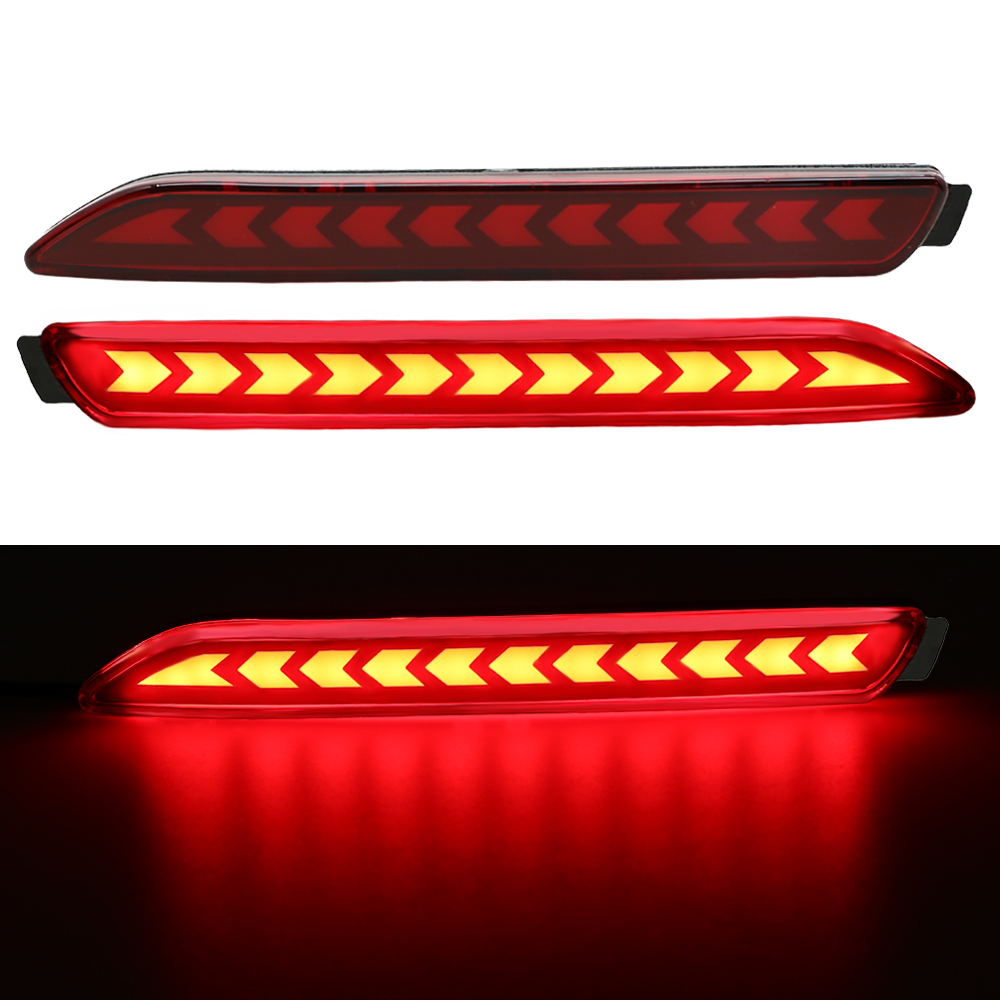 LED Rear Bumper Reflector Lights for Enhance Safety & Style