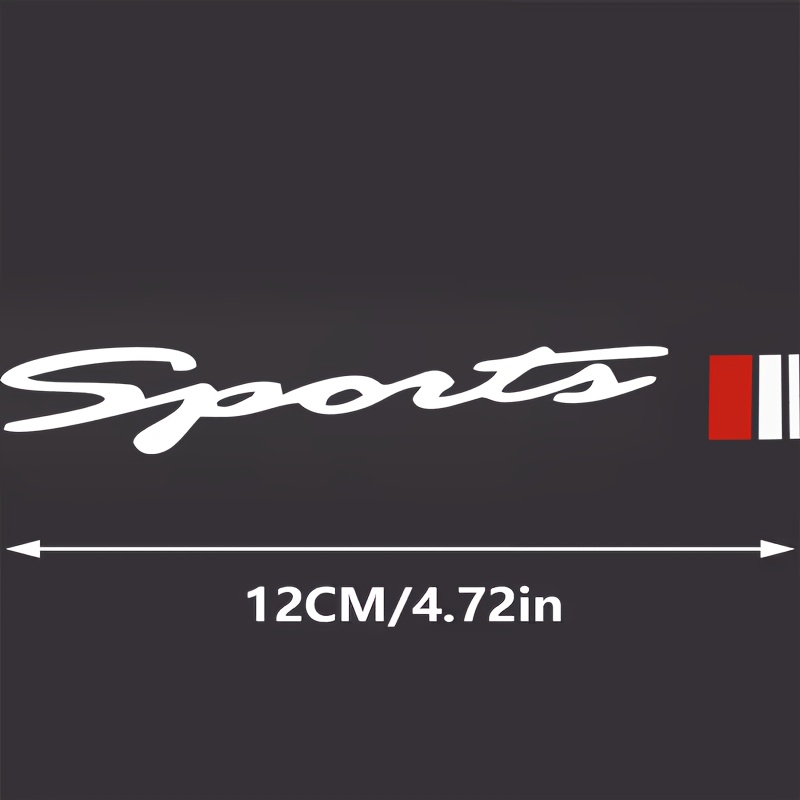 Red Sport Style Windshield Wiper Decal Scratch Resistant Vinyl Car Body Sticker