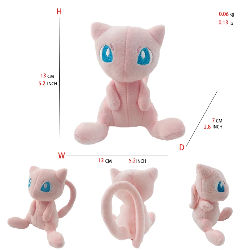 Mew Pokemon Plush Soft Plush Toy Cuddly Collectible Plush for Fans
