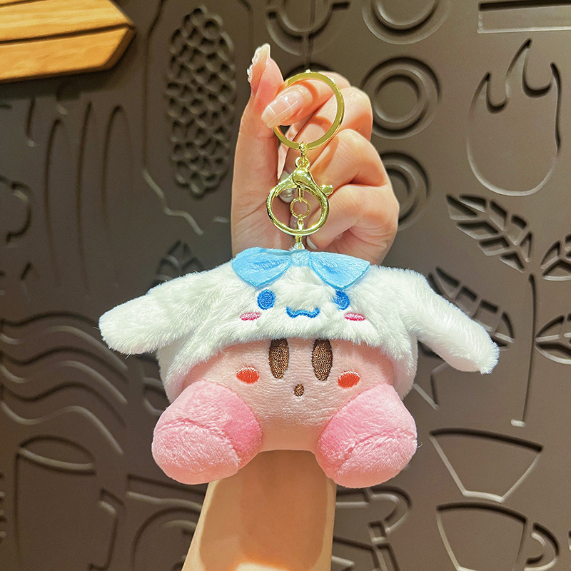 Cute Cartoon Keychain for Kids Kirby, Hello Kitty & Melody Backpack Charm
