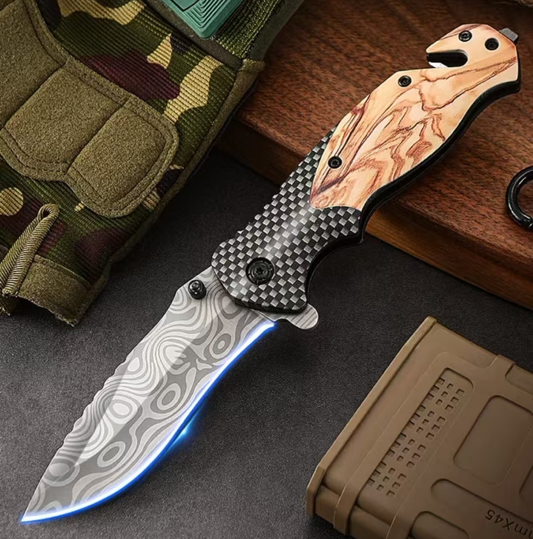 All Purpose Compact Stainless Steel Pocket Knife Portable Outdoor & Fruit Knife