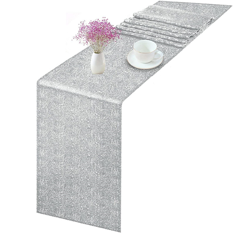 Luxury Glitter Sequin Table Runner for Weddings & Parties Gold, Silver, Rose