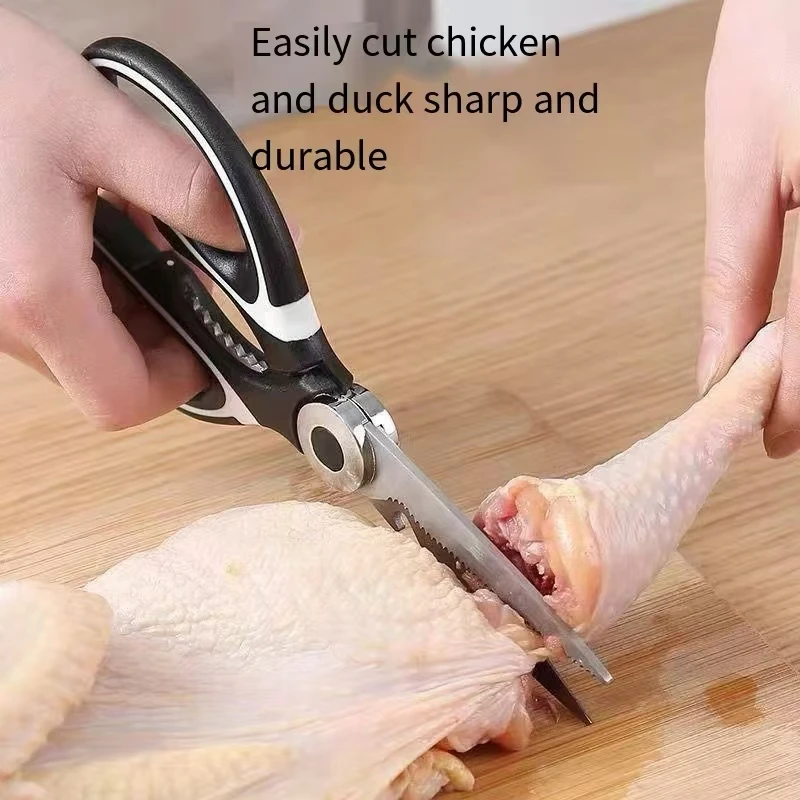 Heavy Duty Kitchen Scissors Stainless Steel Poultry Shears for Fish, Meat, Bones and Vegetables
