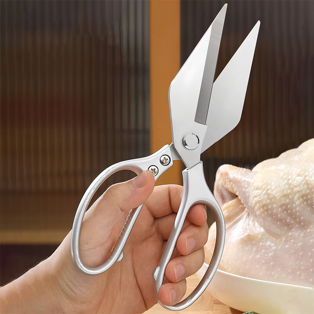 Professional Stainless Steel Kitchen Shears Multifunctional Poultry & Vegetable Cutting Scissors
