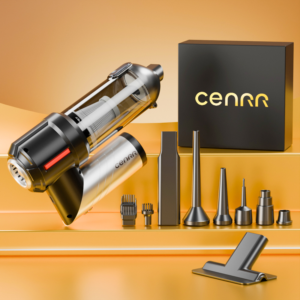 TurboClean Pro Cordless Car Vacuum Cleaner & Air Blower for Home, Office and Auto Detailing