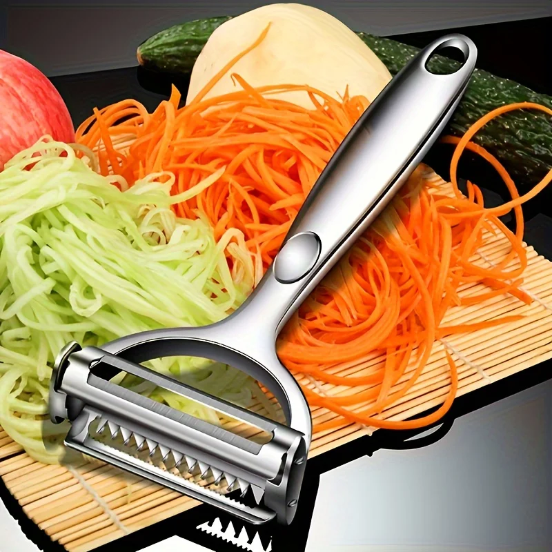 All in One Double Head Vegetable Peeler Premium Stainless Steel Peeler for Fruits & Veggies