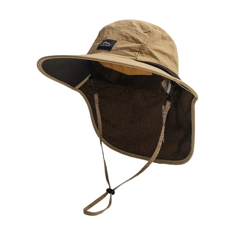 Unisex Outdoor Quick Dry Fishing Sun Hat with Neck Flap & UPF Protection