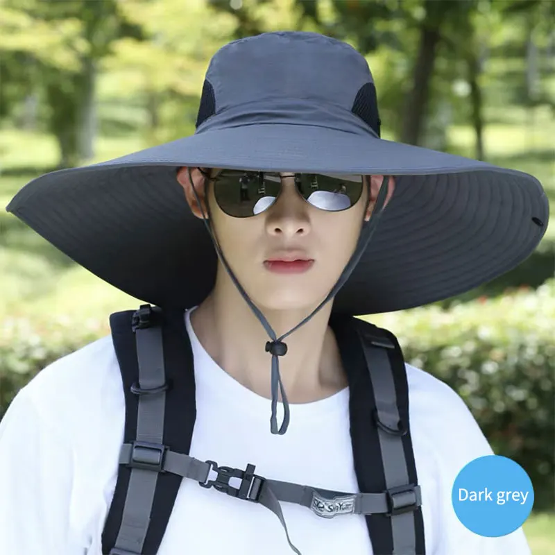 All Season Breathable Fishing Sun Hat with Wide Brim UV Protection Outdoor Beach & Hiking Cap