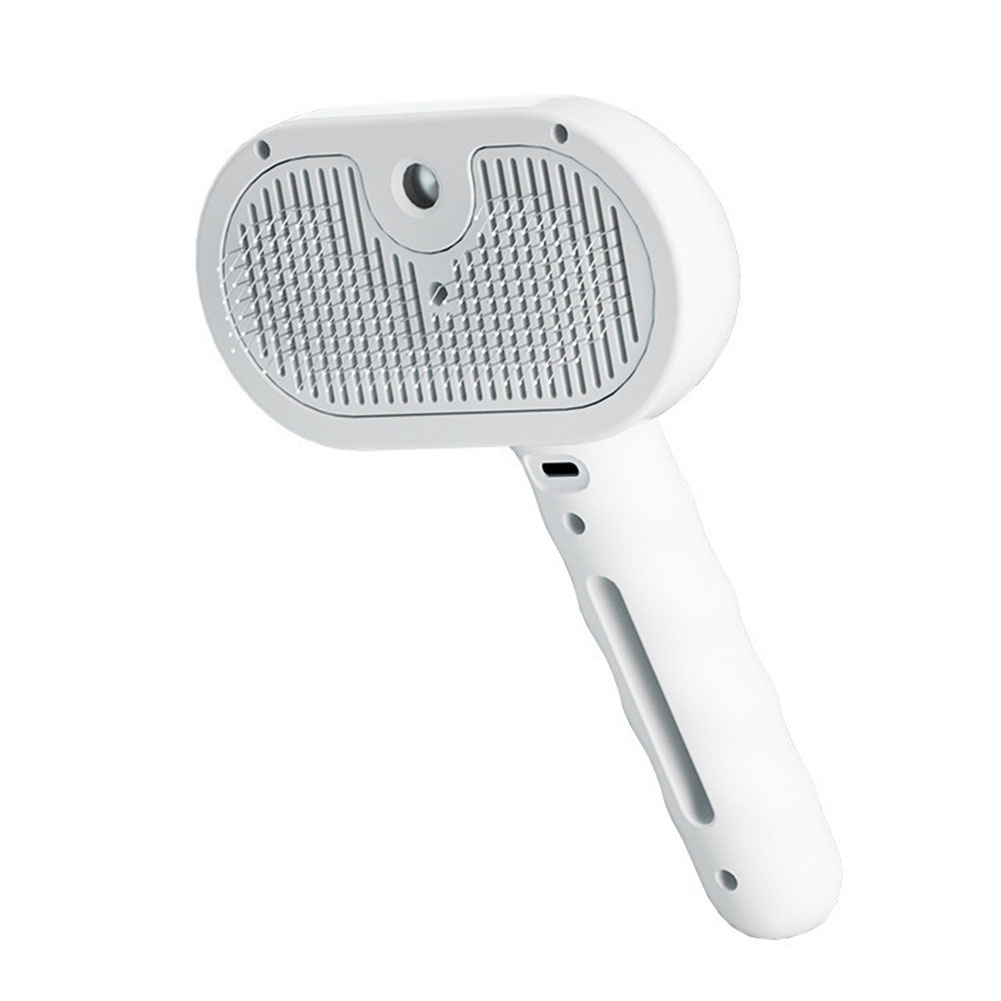Cat Steam Grooming Brush with Release Button | Self Cleaning Pet Hair Remover for Cats & Dogs
