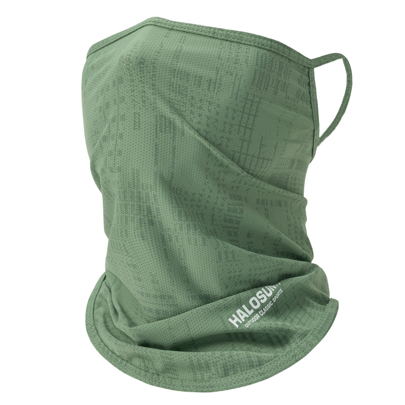 Cooling Ice Silk Sun Protection Face Mask & Neck Gaiter for Outdoor Sports