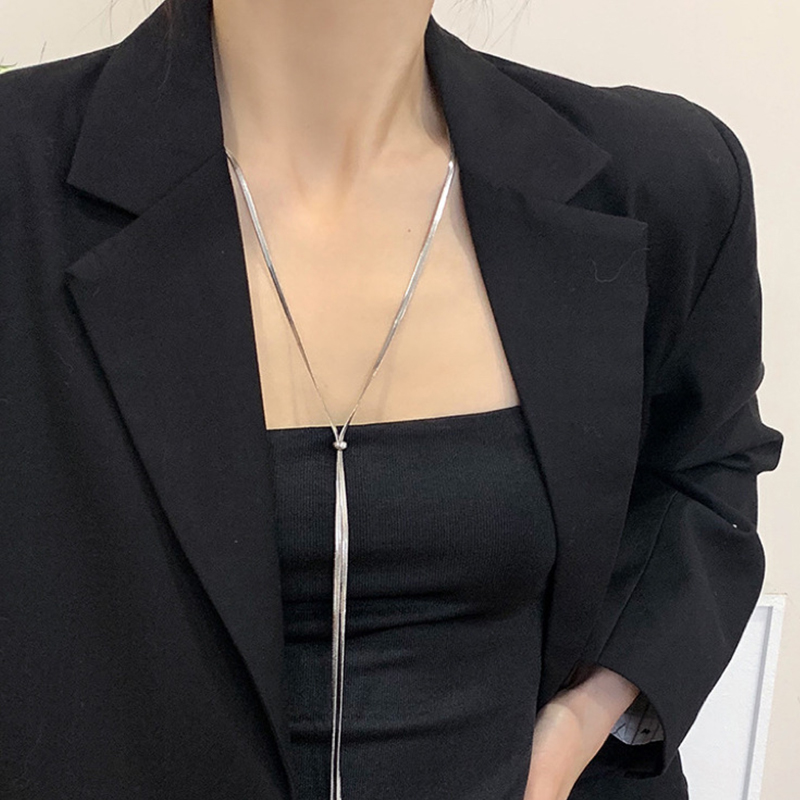 Gold Punk Y Shaped Snake Bone Chain Statement Necklace for Women Fashion Jewelry