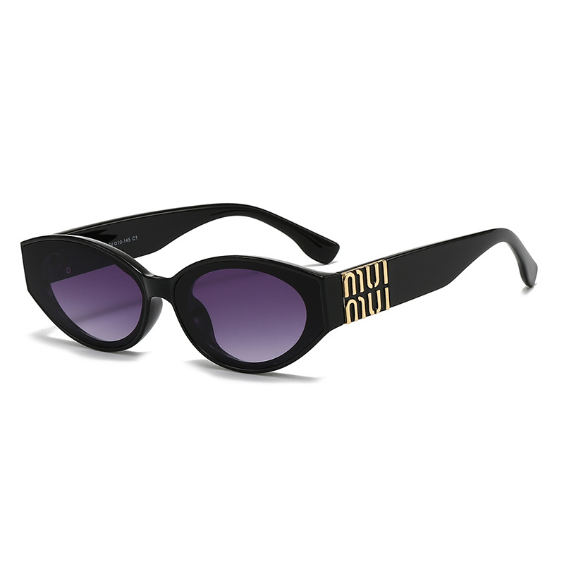 Luxury Oval Sunglasses Gradient Lens Luxury Fashion Unisex Designer Eyewear