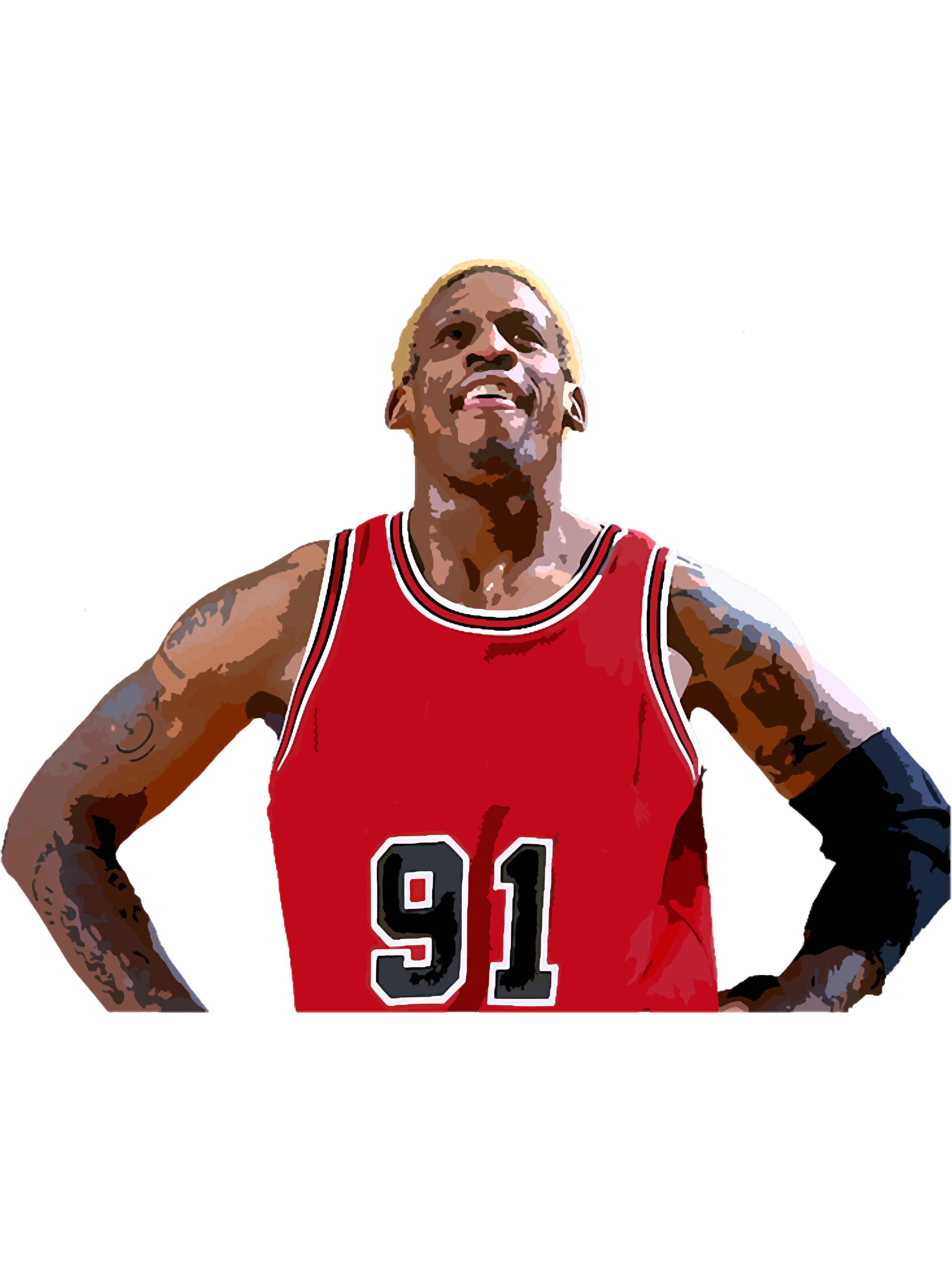 ウェア 90s champion chicago bulls Dennis Rodman Chicago Bulls Dennis Rodman Champion Jersey Mens 44 L