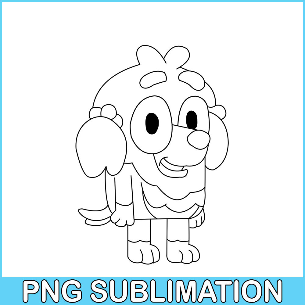 Missy Line Missy Bluey PNG Bluey Character PNG - Inspire Uplift