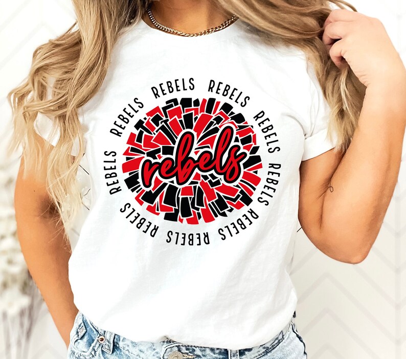 Rebels SVG, Rebels Pom Pom svg,Rebels Cheer svg,Rebels Cheer | Inspire ...