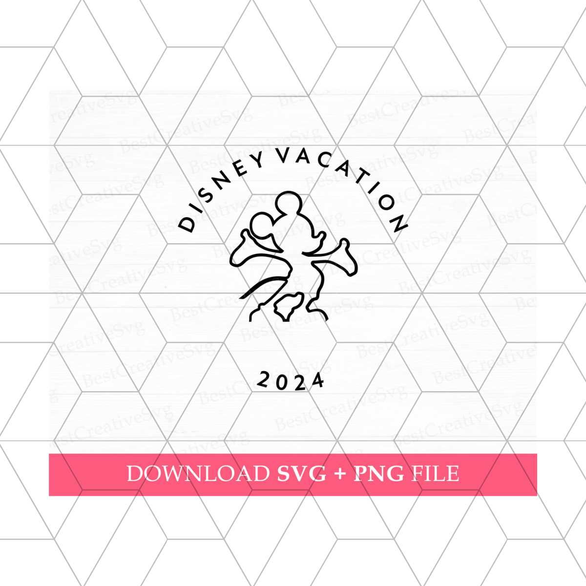 Family Vacation 2024 Svg, Family Trip 2024 Svg, Mouse Line S - Inspire