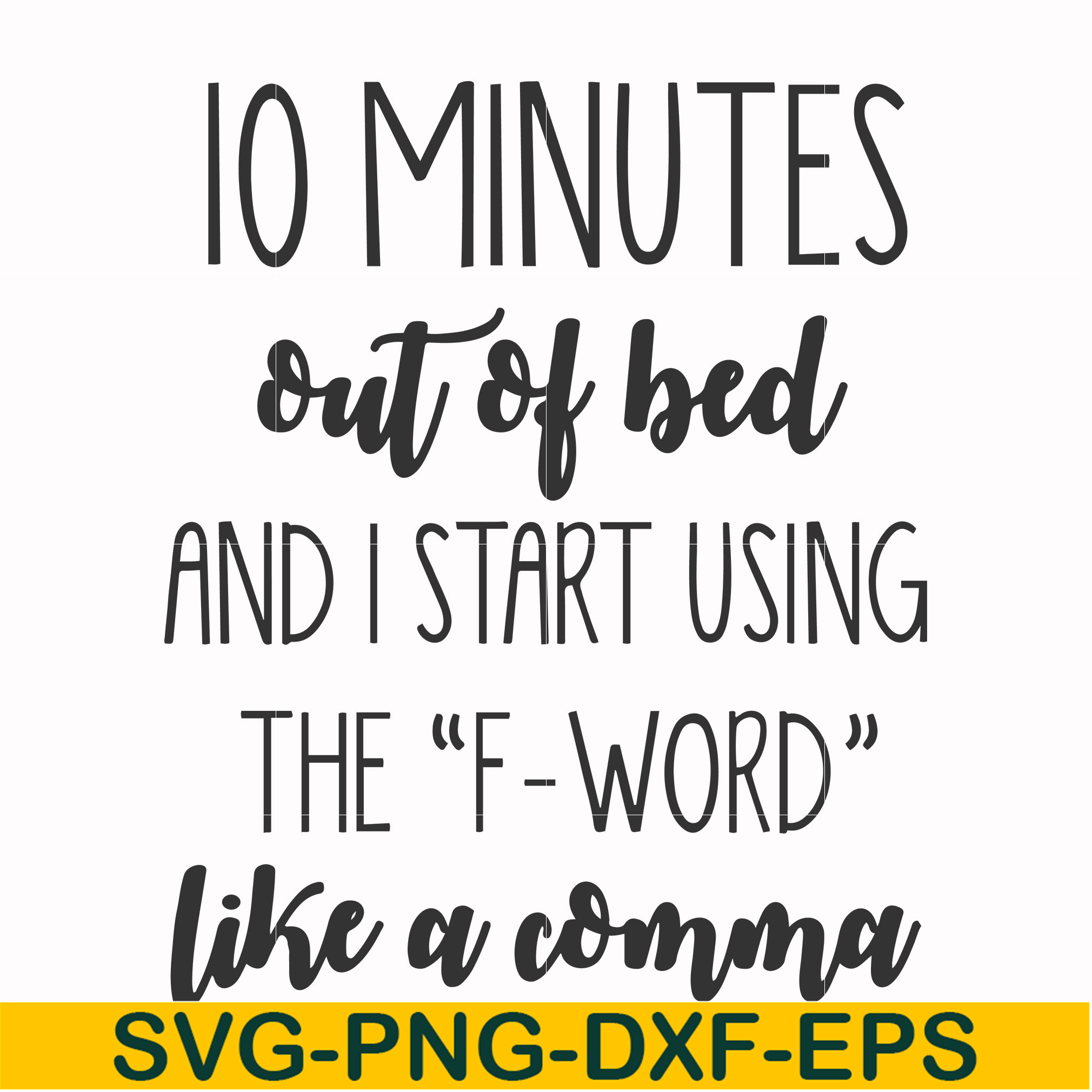 word like a comma svg, png, dxf, eps file FN000620 | Inspire Uplift