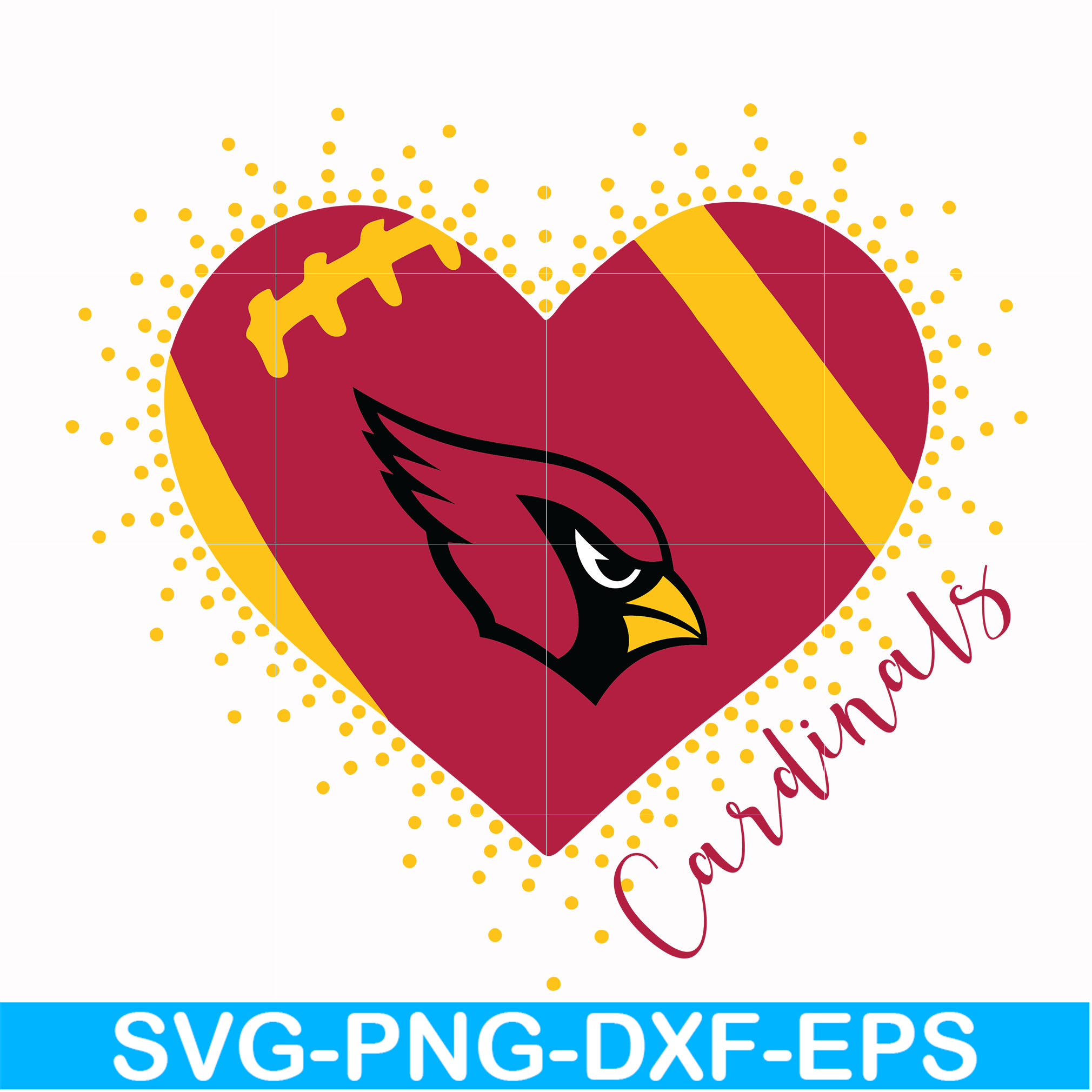 Arizona Cardinals heart svg, Cardinals heart svg, Nfl svg, p - Inspire ...