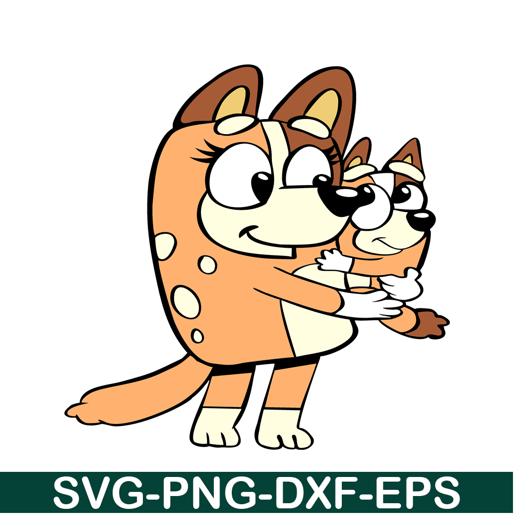 Chilli Heeler And Mom SVG PNG DXF EPS Bluey Family SVG Lovel Inspire