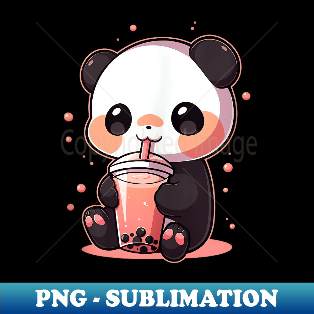 Panda Bear Boba Tea Bubble Tea Anime Kawaii - Sublimation-Re | Inspire ...