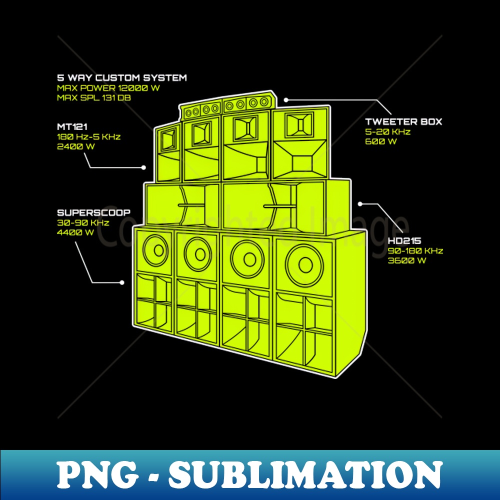 Sound System Diagram - PNG Transparent Digital Download File | Inspire ...