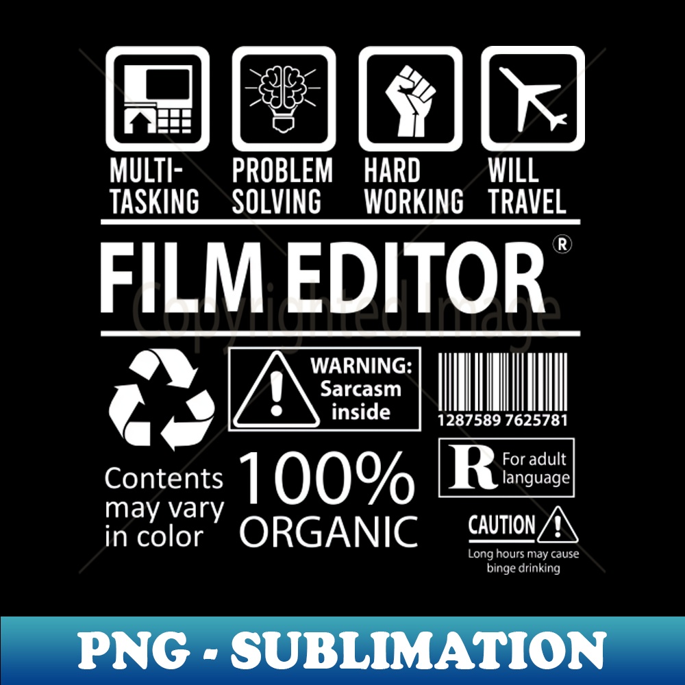 Film Editor - Multitasking - Elegant Sublimation PNG Downloa | Inspire ...