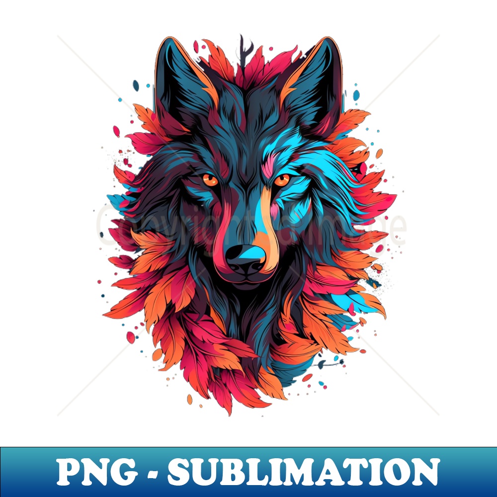 Amazing Wolf - Vintage Sublimation PNG Download - Vibrant an | Inspire ...