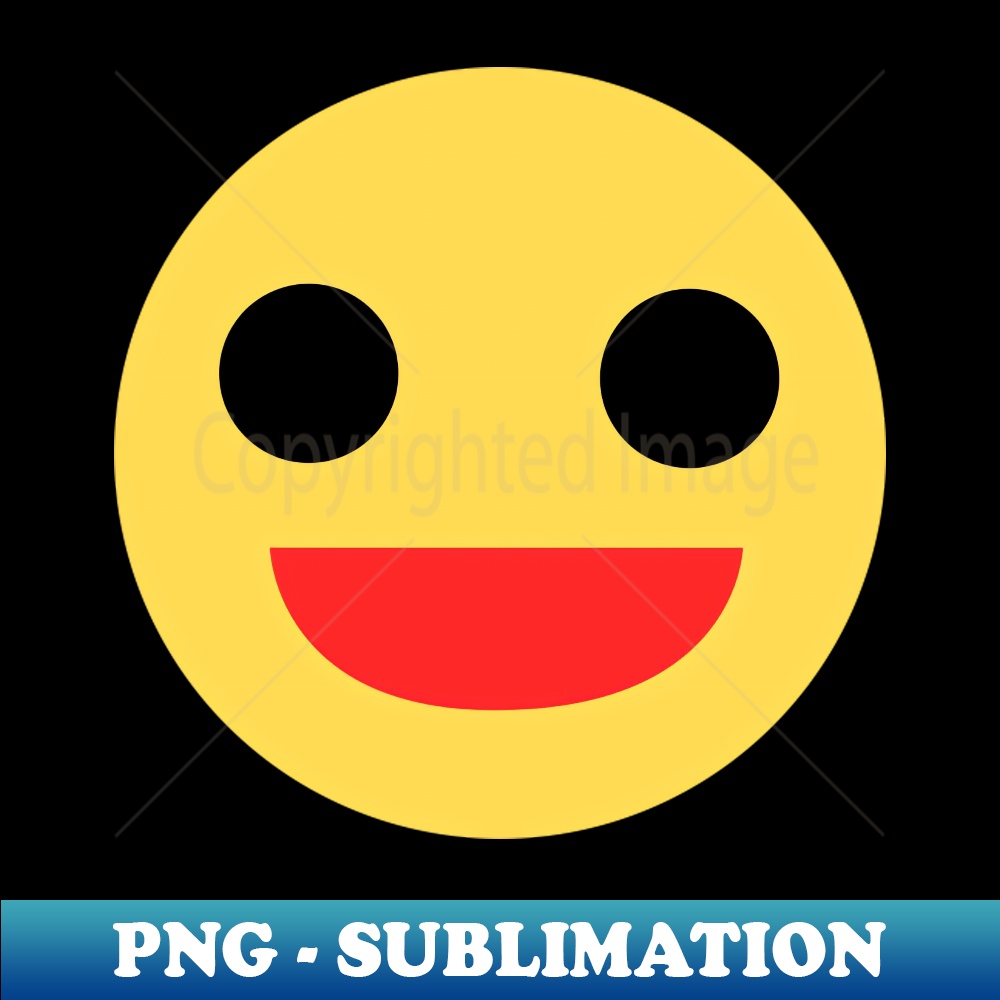 Smile Emoji funny cute yellow icon - PNG Sublimation Digital | Inspire ...