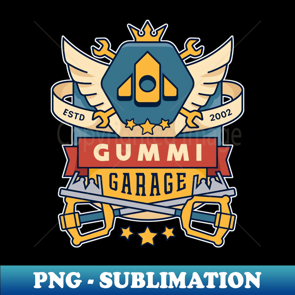 The Gummi Garage Emblem - Elegant Sublimation PNG Download - | Inspire ...