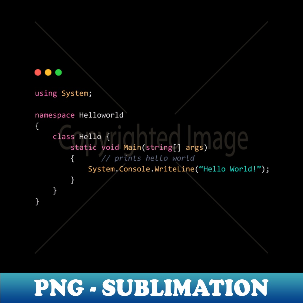 Hello world Code Line Fun Programming Design - Unique Sublim | Inspire ...